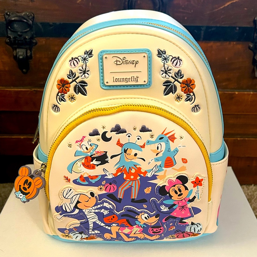 Loungefly Disney Mickey and Friends Halloween Mini Backpack - NWT